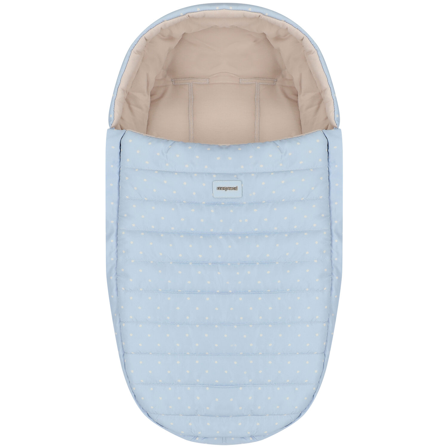 Boys Blue Polka Dots Baby Nest, 2, hi-res